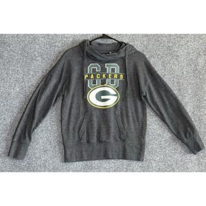 NFL Team Apparel Green Bay Packers Women's SMALL Gray Hoodie